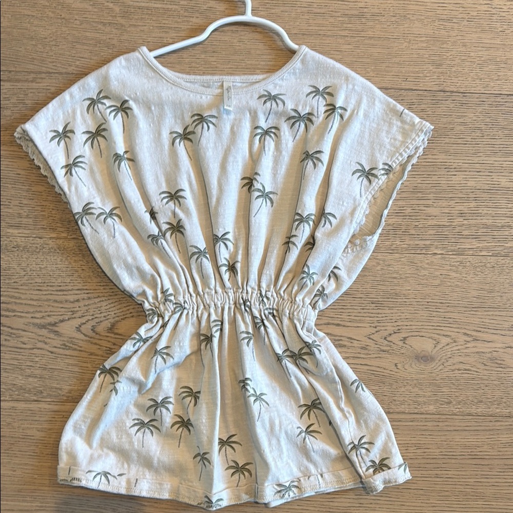 Palm Tree Print swim cover up